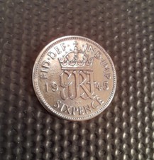 Polished Silver Sixpence