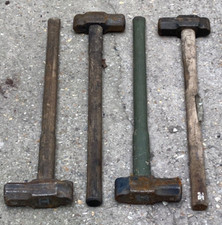 Ex MOD Army Wooden Shaft 30" - 7lb Straight Pein Sledge Hammer