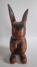 Vintage Carved Wooden Rabbit