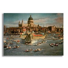 Canaletto poster London The Thames St Pauls Cathedral art print London art