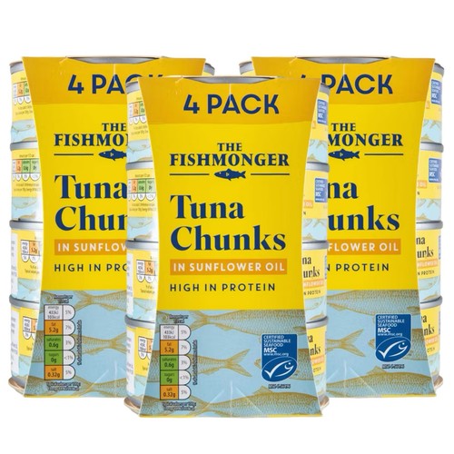 Packs fishmonger tuna chunks - 3,