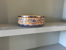 Doulton Lambeth large stoneware bowl designed by George Hugo Tabor