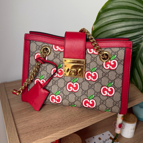 Gucci apple canvas red - gg,