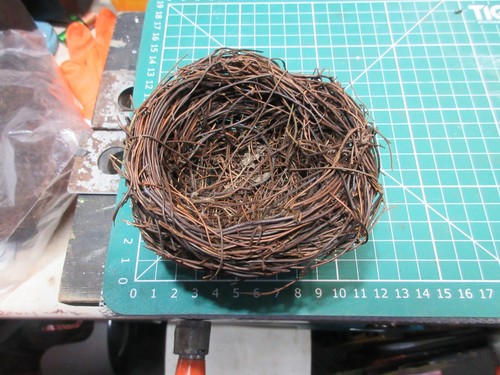 Artificial bird nest - bird, rattan