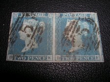 Stamps victorian pair 2d - gb,