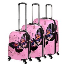 New Pink Butterfly 4Wheel Hard
