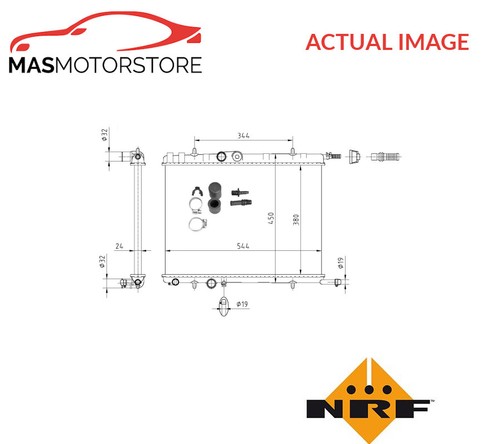 Engine cooling radiator - radiator, nrf