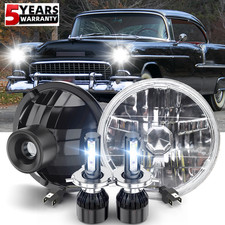 Pair 7" Inch Round LED