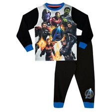 Marvel Avengers Pyjamas Kids Boys 5-13 Years Loungewear PJs Pyjama Set Long PJs