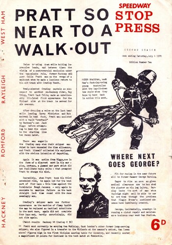 Speedway stop press - press, #10
