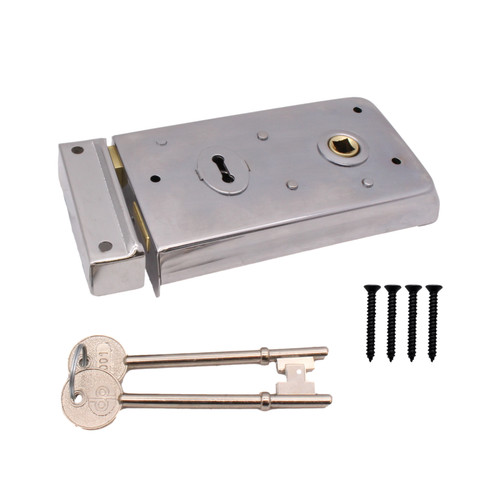 Black rim lock sash dead - black,
