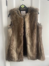 FAUX FUR GILET SIZE 10