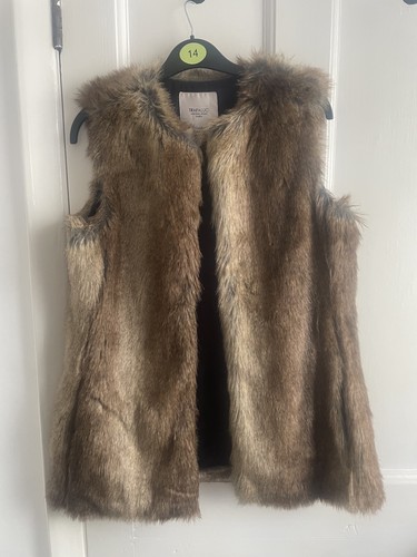 Faux fur gilet - ,