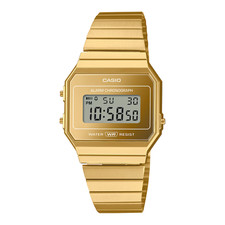 CASIO A700WEVG-9A A700WEVG GOLD-TONE / STEEL DIGITAL WATCH