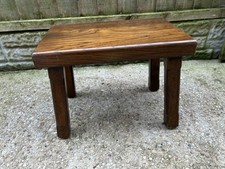 Beautiful Vintage Wooden Rustic Side Table Occasional Table With Turned Design