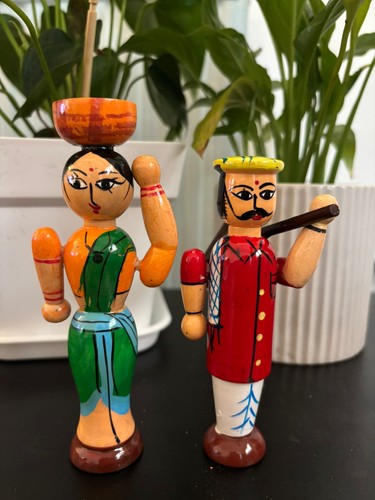 Handcrafted wooden indian - handcrafted,