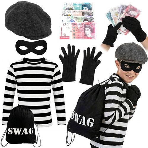 Kids burglar costume - kids, long