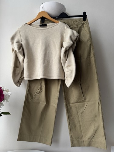 Zara cream ruched puff - zara,
