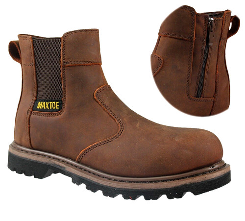 Mens real leather - mens, toe