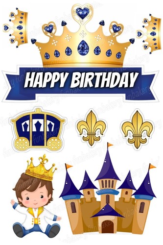 Prince castle cake topper - castle,