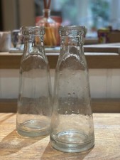 Antique clear glass milk
