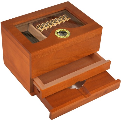 Wooden cigar humidor - wooden, box