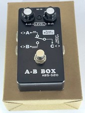 A - B Box ABS 520 Belcat Guitar / Bass Amp Switch Box Dual Volume Knobs