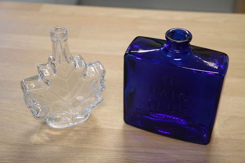 Empty glass bottles - glass, bottles,