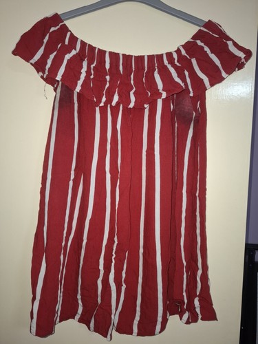 Red bardot top - top, size