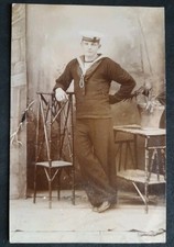 HMS Maidstone Sailor - Submarine Depot Ship Old Postcard