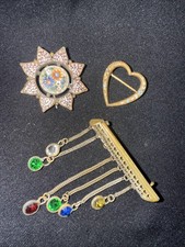 3 Brooches Pins Vintage Micro