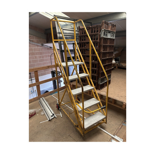 Yellow mobile safety steps - yellow,