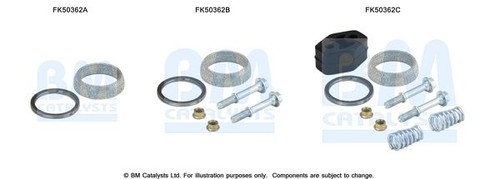 Exhaust pipe mounting - kit, (a)
