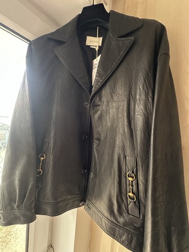 Gucci leather jacket - gucci,