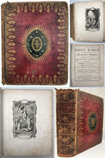 1783 KING JAMES HOLY BIBLE Old New Testaments Apocrypha Oxford 20 PLATES