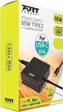 Port Connect 65W Universal Power Supply For USB- C Notebook Laptop up to 65W