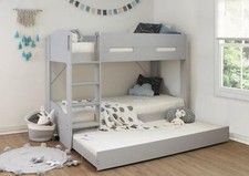 Grey kids bed frame with