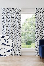 Jasper Conran Floral Leaf Navy