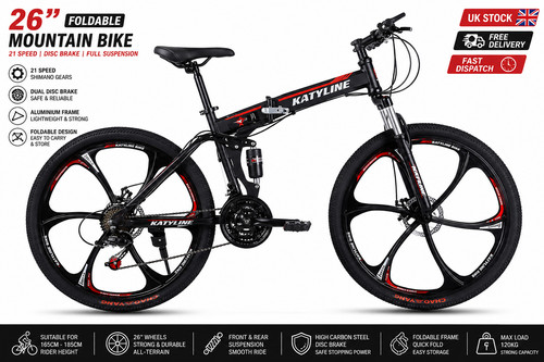 Foldable mountain bike - 26”,
