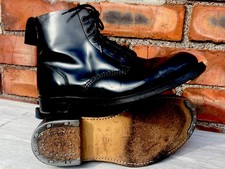 British military boots black leather boots size 8 