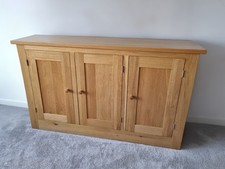 Quercus Solid Oak 1.5 Tall Door Sideboard