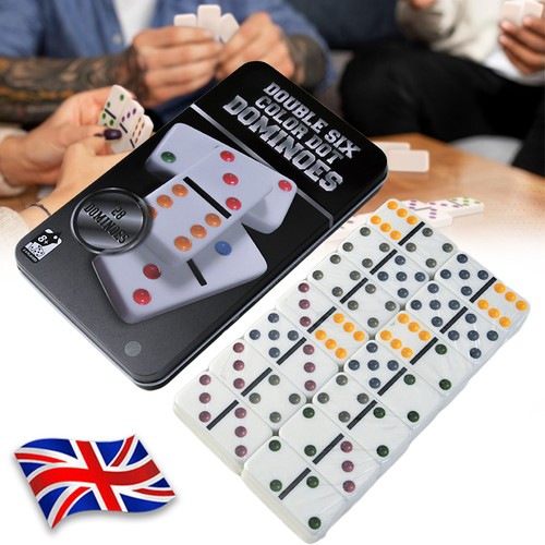 Double six colour dot - six,
