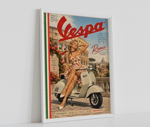 Classic vintage italian vespa - classic,