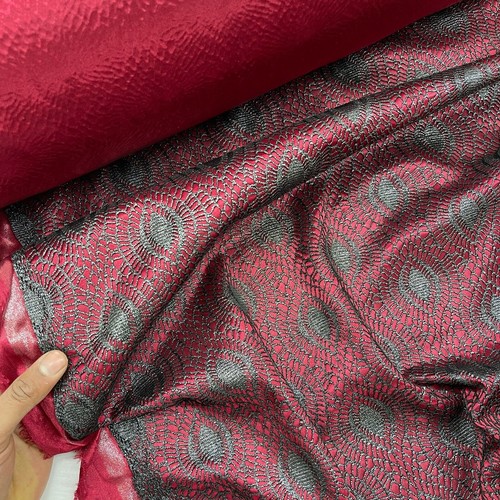 Burgundy wine satin - wine, fabric
