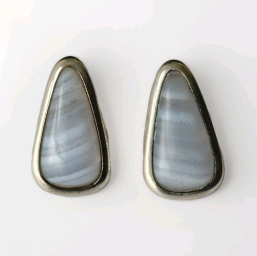 Sterling silver earrings blue - earrings,