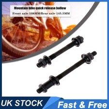 Axle Hollow Spindle MTB Bike Bicycle Wheel Front Rear Quick Release QR Durable