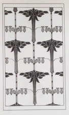 Wadsworth RASPBERRY ART NOUVEAU Print Floral Nature Ornament WALLPAPER 1910