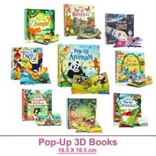 Kids Pop Up 3D Flap Picture English Books Fairy Tales Bedtime Reading Learning