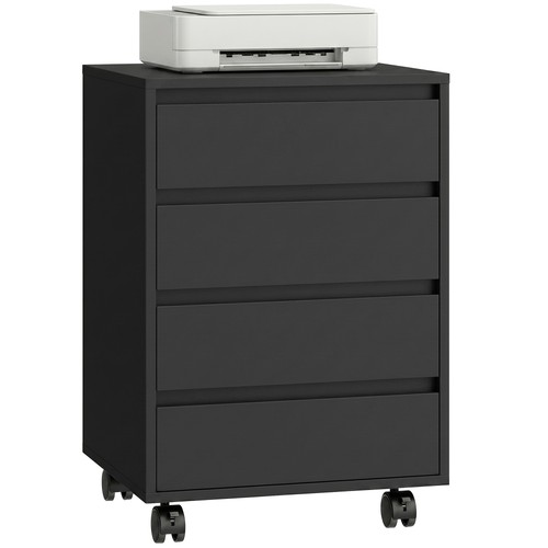 Homcom mobile filing cabinet - homcom,