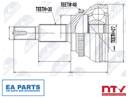 Joint kit drive shaft - joint, for